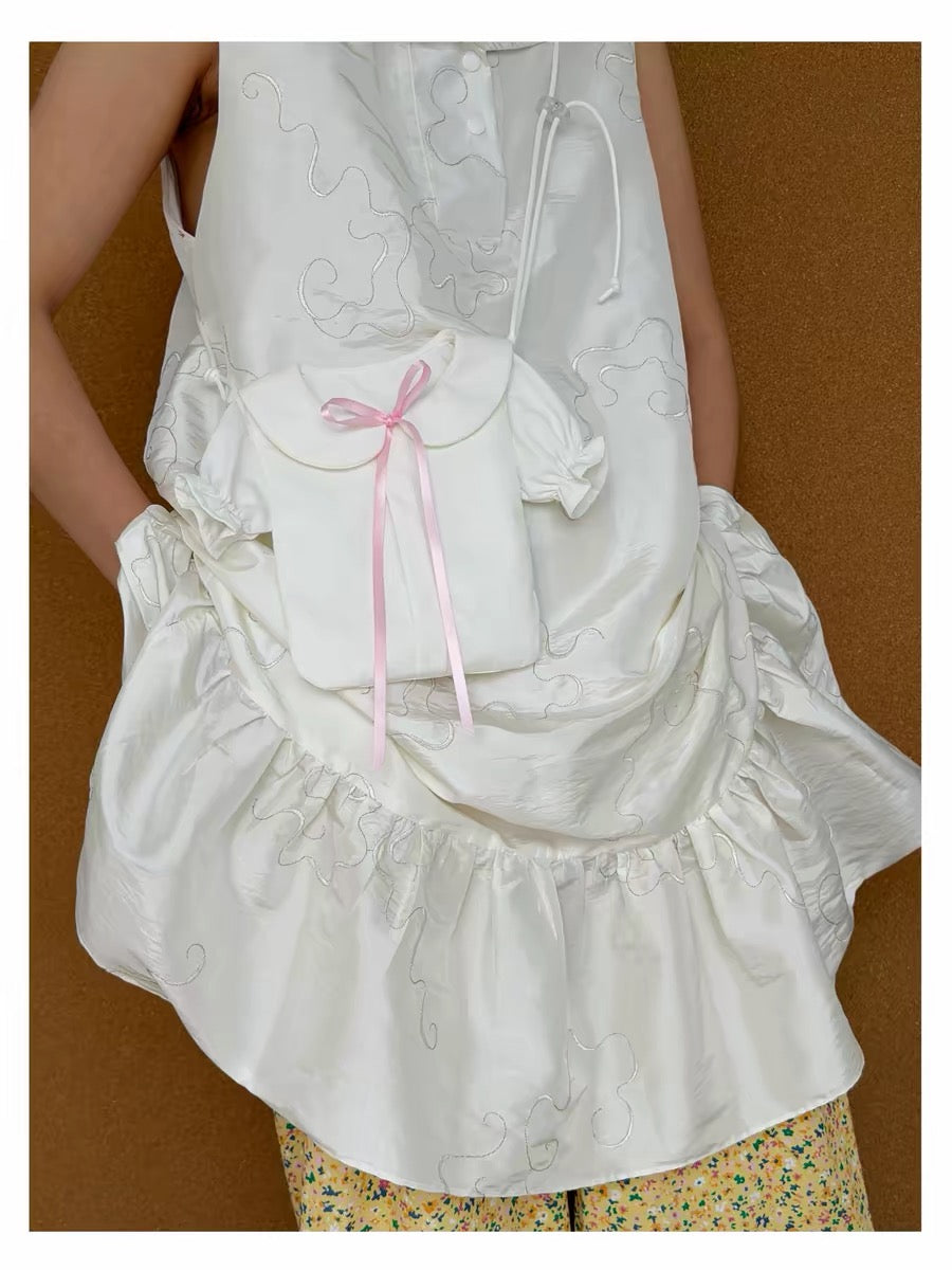 LUMOOR-Princess shirt small bag phone pouch crossbody bag