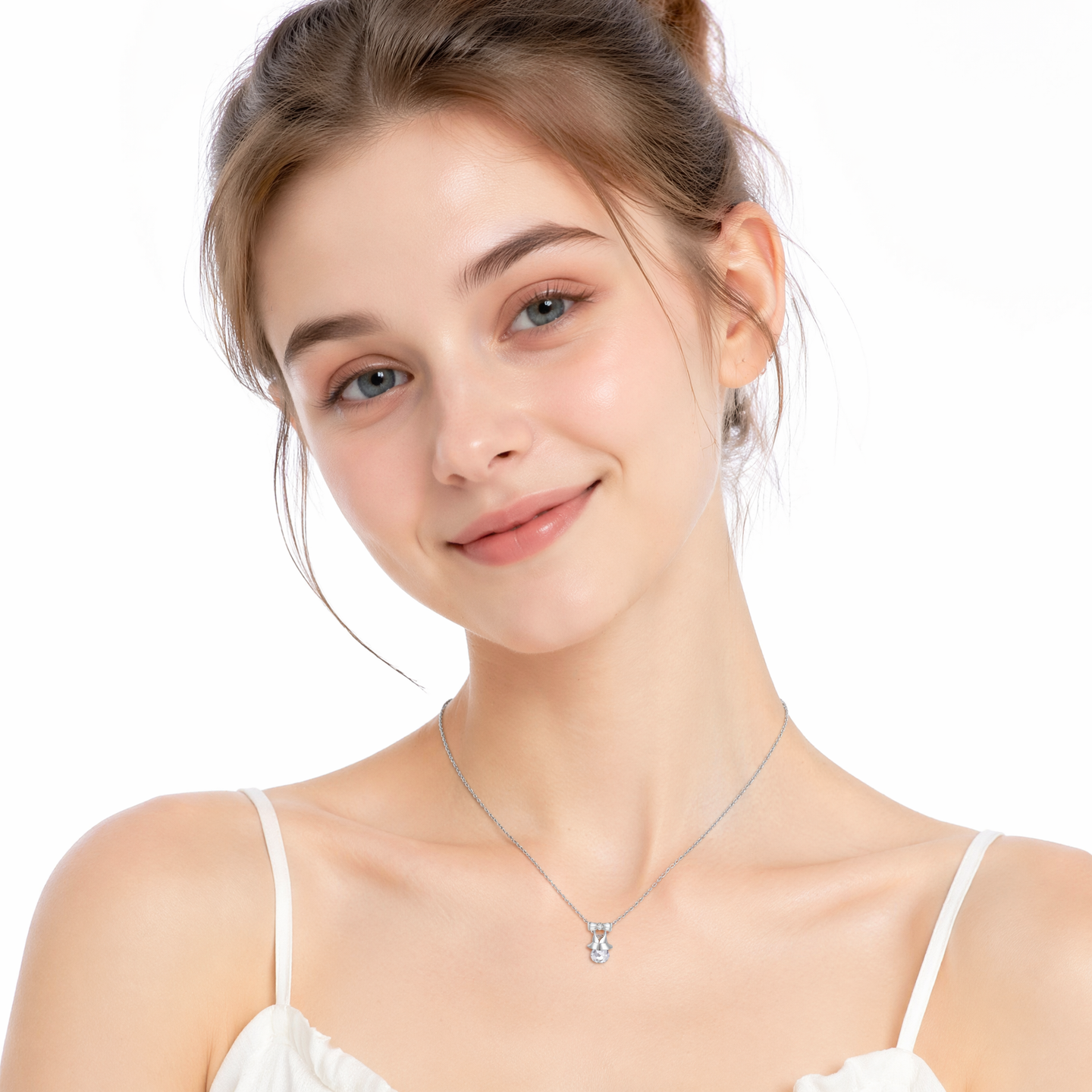 LUMOOR-Little Dress Crystal Necklace